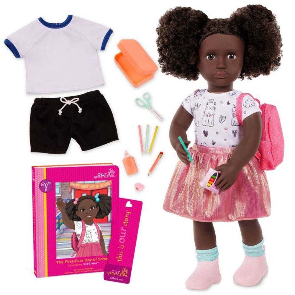 Our Generation -  Virginia Posable 18'' School Doll w Pink